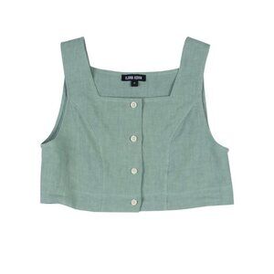 NWOT Ilana Kohn Ginny Crop in Jade tank top vest